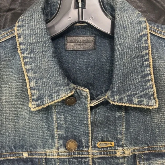 Saint Laurent | Jackets & Coats | Classic Blue Denim Jacket | Poshmark